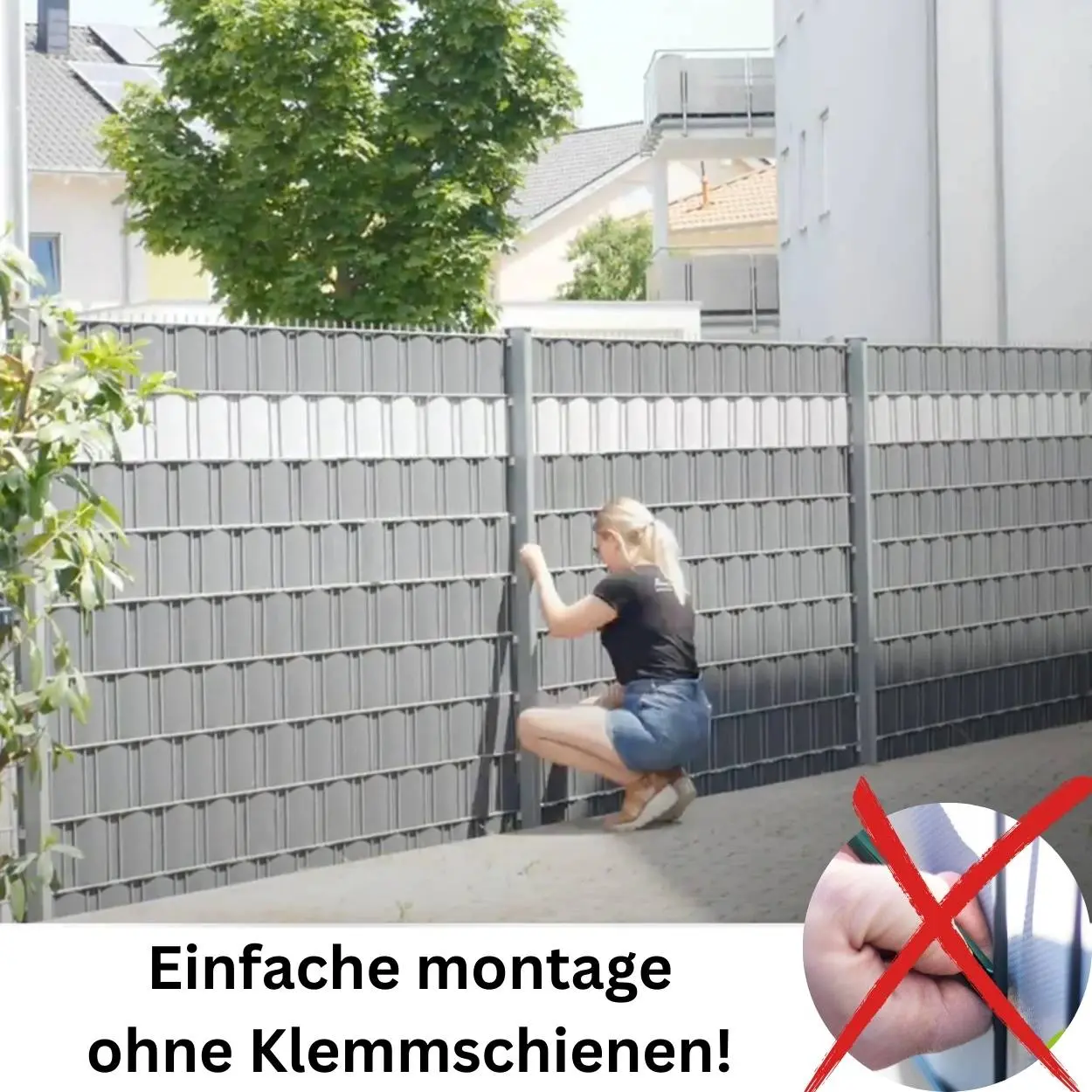 Sichtschutzstreifen | PP| Polypropylen | Lederoptik - Image 37