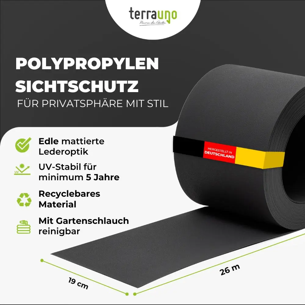 Sichtschutzstreifen | PP| Polypropylen | Lederoptik - Image 39