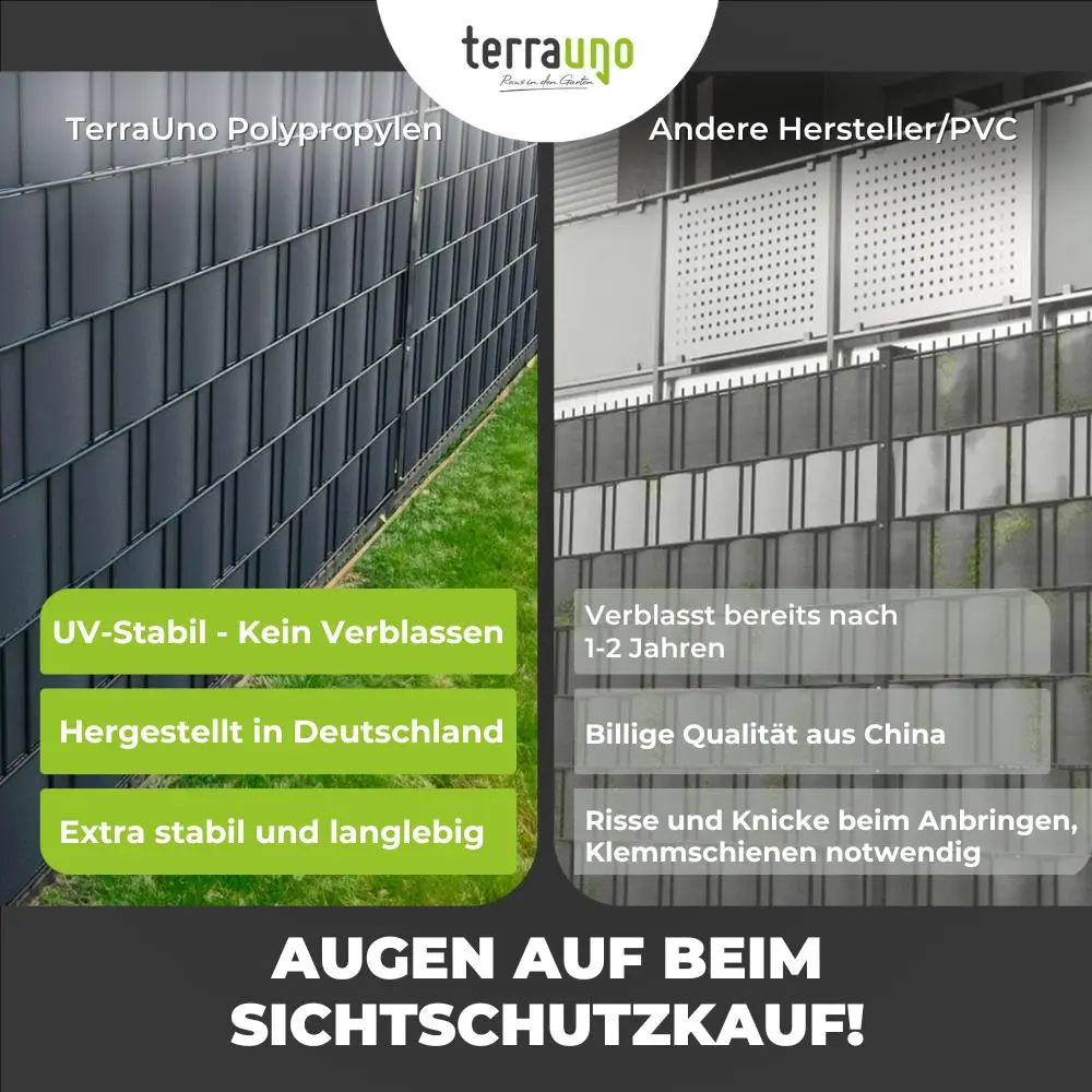 Sichtschutzstreifen | PP| Polypropylen | Lederoptik - Image 41