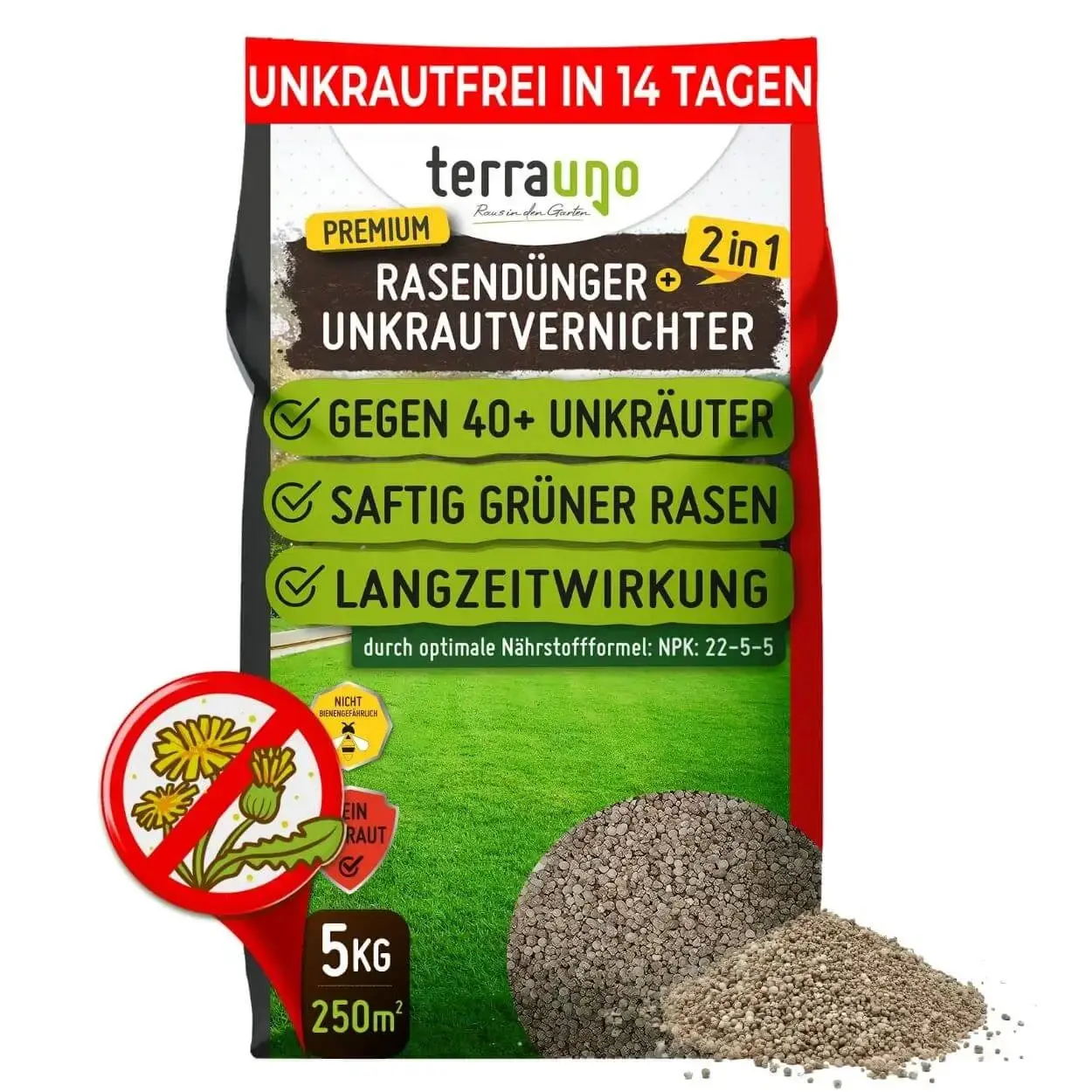 Premium - Rasendünger mit Unkrautvernichter 22-5-5 - Image 25