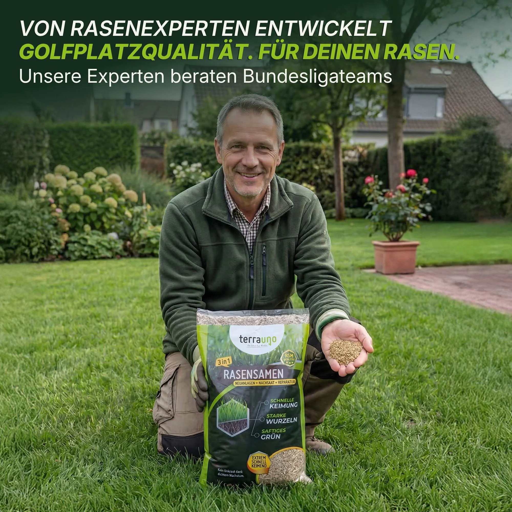 Rasensamen - Nachsaat, Reparatur und Neuanlage - Image 3
